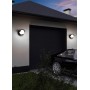 POWERTECH LED φωτιστικό τοίχου HLL-0167, 12W, 4000K, 960lm, IP65, μεταλλικό, μαύρο