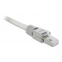 DELOCK βύσμα RJ45 CAT 6A STP 86477, tool-free, ασημί