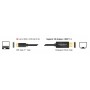 DELOCK καλώδιο USB-C σε DisplayPort 85255, DP Alt Mode, 4K, 1m, μαύρο