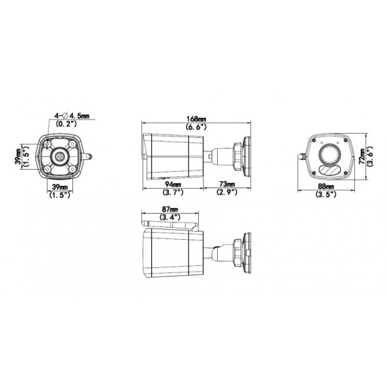 UNIARCH smart κάμερα UHO-B1R-M2F3, 2MP, WiFi, SD, IP67