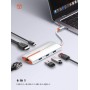LDNIO docking station DS-26H, 6 θυρών, USB-C σύνδεση, 4K, 100W PD, λευκό