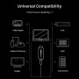 CABLETIME καλώδιο USB-C σε USB-C CT-USB4, 240W, 40Gbps, 8K/60Hz, USB4, 1m, μαύρο