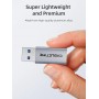 CABLETIME αντάπτορας USB-C σε USB CT-AMCF10-AG, 10Gbps, 3A, γκρι