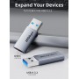 CABLETIME αντάπτορας USB-C σε USB CT-AMCF10-AG, 10Gbps, 3A, γκρι