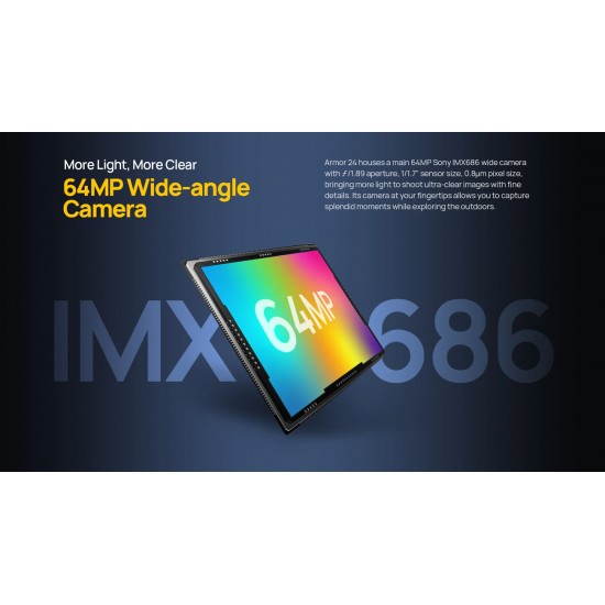 ULEFONE smartphone Armor 24, 6.78", 12/256GB, 22000mAh, IP68/IP69K, μαύρο