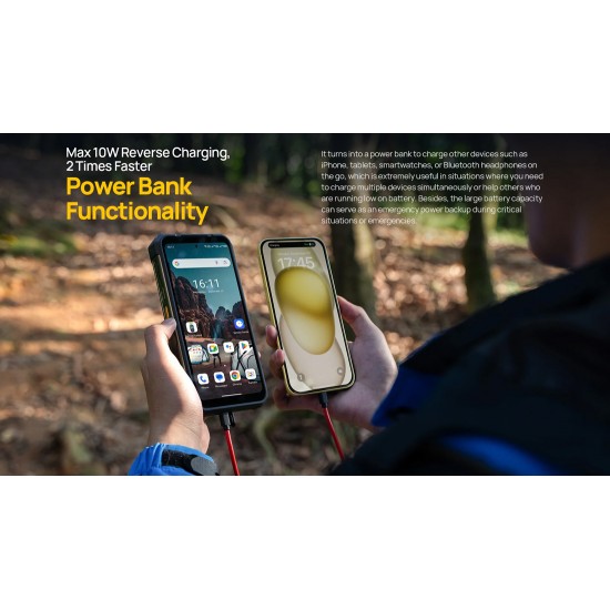 ULEFONE smartphone Armor 24, 6.78", 12/256GB, 22000mAh, IP68/IP69K, μαύρο
