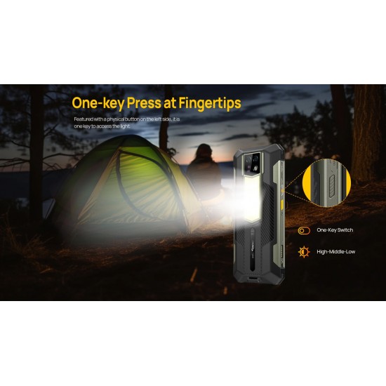 ULEFONE smartphone Armor 24, 6.78", 12/256GB, 22000mAh, IP68/IP69K, μαύρο
