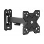 POWERTECH επιτοίχια βάση τηλεόρασης PT-1277, 13-32", έως 20kg, full motion