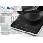BRUNO επιτραπέζια επαγωγική εστία BRN-0205, μονή, 2000W, κουμπιά αφής, μαύρη