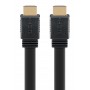 GOOBAY καλώδιο HDMI 2.0 61281, Ethernet, flat, 4K/60Hz 18 Gbps, 5m, μαύρο