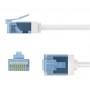 GOOBAY καλώδιο δικτύου 74284, CAT 6A U/UTP, ultra slim, copper, 500MHz, 0.25m, λευκό
