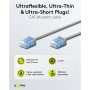 GOOBAY καλώδιο δικτύου 74220, CAT 6A U/UTP, ultra slim, copper, 500MHz, 0.25m, γκρι