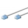 GOOBAY καλώδιο δικτύου 74220, CAT 6A U/UTP, ultra slim, copper, 500MHz, 0.25m, γκρι