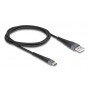 DELOCK καλώδιο USB σε USB-C 81121, 60W, 480Mbps, 1m, μαύρο