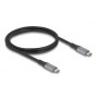 DELOCK καλώδιο USB-C 81191, 240W, 40 Gbps, 8K, 1m, E-Marker, μαύρο