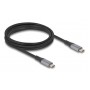 DELOCK καλώδιο USB-C 81192, 240W, 40 Gbps, 8K, 2m, E-Marker, μαύρο