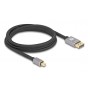 DELOCK καλώδιο mini DisplayPort σε DisplayPort 81092, 8K/60Hz, 32.4 Gbps, 2m, μαύρο