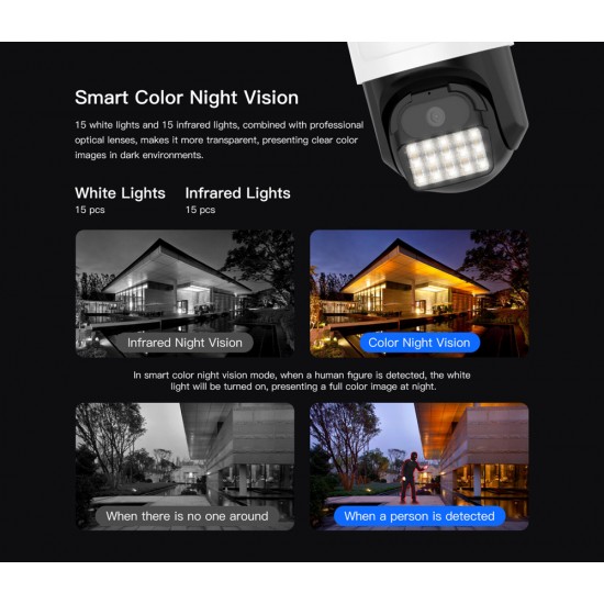 VSTARCAM smart κάμερα CS610Q, 4K/8MP, WiFi, PTZ, SD, IP66