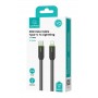 USAMS καλώδιο Lightning σε USB-C US-SJ735, 30W, 480Mbps, 1m, μαύρο