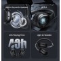 USAMS headphones YG23, ασύρματα & ενσύρματα, Φ40mm, 300mAh, μαύρα