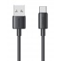 USAMS καλώδιο USB-C σε USB US-SJ708, 3A, 480Mbps, 1m, μαύρο