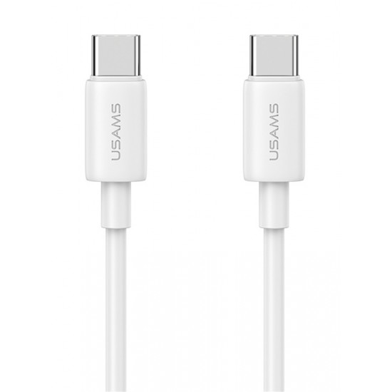 USAMS καλώδιο USB-C US-SJ711, 60W, 480Mbps, 1m, λευκό