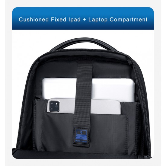 ARCTIC HUNTER τσάντα πλάτης B00681 με θήκη laptop 15.6", 11L, μαύρη