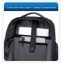ARCTIC HUNTER τσάντα πλάτης B00682 με θήκη laptop 15.6", USB, λουκέτο TSA, 23.5L, γκρι