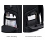 ARCTIC HUNTER τσάντα πλάτης B00682 με θήκη laptop 15.6", USB, λουκέτο TSA, 23.5L, γκρι