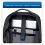 ARCTIC HUNTER τσάντα πλάτης B00683 με θήκη laptop 15.6", USB, 20.5L, μαύρη