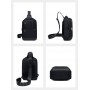 ARCTIC HUNTER τσάντα Crossbody XB00678, 5.8L, μαύρη
