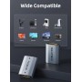 CABLETIME αντάπτορας HDMI CT-HEF8K-AG, 8K/60Hz, 4K/120Hz, 48 Gbps, γκρι