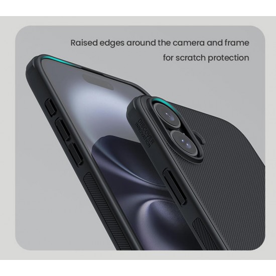 NILLKIN θήκη Super Frosted Shield Pro Magnetic για iPhone 16, μαύρη