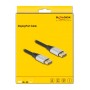 DELOCK καλώδιο DisplayPort 2.1 80634, 16K/60Hz, 40 Gbps, 2m, μαύρο
