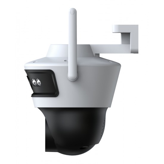 POWERTECH smart κάμερα PT-1340, 3MP, dual lens, WiFi, PTZ, SD, IP65