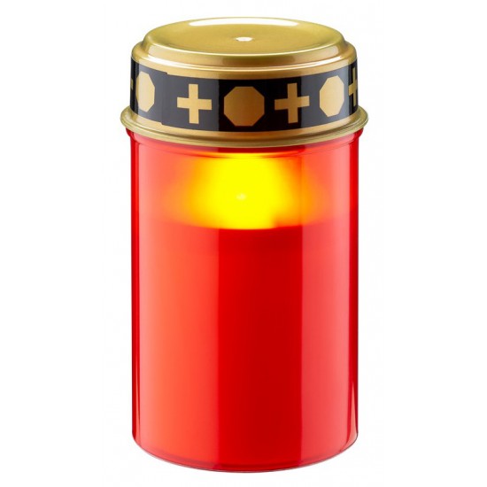 GOOBAY LED φωτιστικό κερί αφιέρωσης 74366, 2400K, IP44, κόκκινο