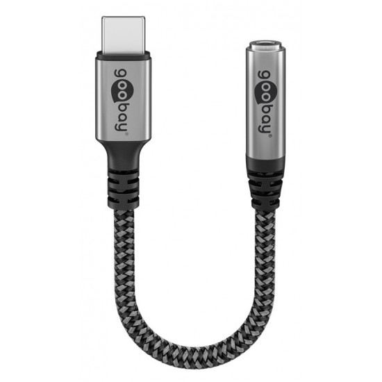 GOOBAY αντάπτορας USB-C σε 3.5mm 74056, γκρι