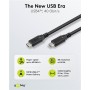 GOOBAY καλώδιο USB-C 74193, USB4, 100W, 40Gbps, 8K/60Hz, 2m, μαύρο