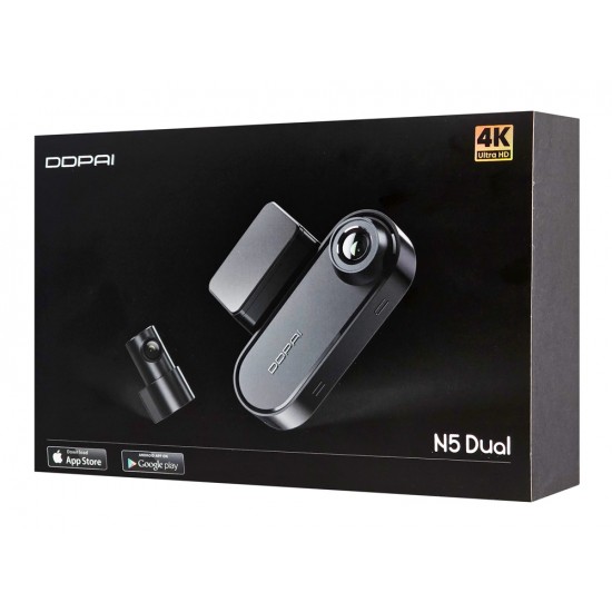 DDPAI smart σετ καμερών αυτοκινήτου N5 Dual, 4K/1080p, WiFi/Bluetooth, GPS
