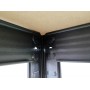 HOME USE μεταλλική ραφιέρα HUH-0199 με 5 ράφια, 90x40x180cm, μαύρη
