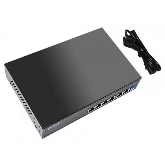 HIMAX PoE switch PS1402E-L, 4x Ethernet PoE & 2x Ethernet θύρες, έως 100Mbps