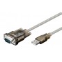 GOOBAY καλώδιο USB σε RS-232 68875, 1 Mbit/s, 1.5m, διάφανο