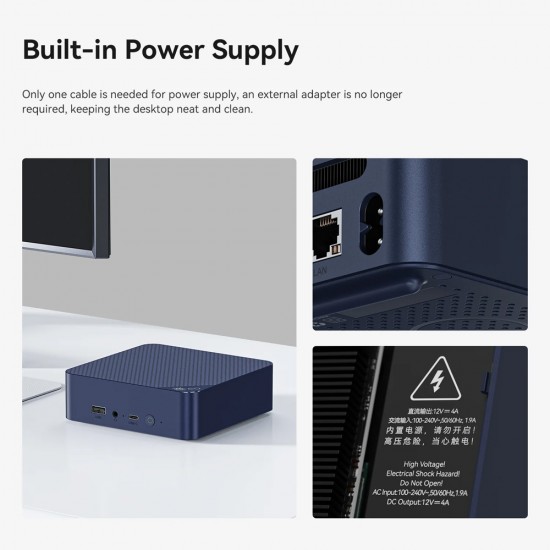 BEELINK mini PC EQ14, Intel N150, 16GB, 500GB M.2, Windows 11 Pro