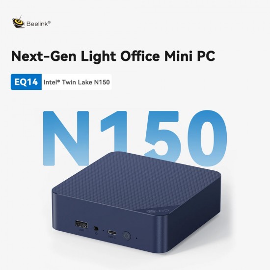 BEELINK mini PC EQ14, Intel N150, 16GB, 500GB M.2, Windows 11 Pro