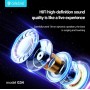 CELEBRAT earphones με μικρόφωνο G34, 3.5mm σύνδεση, 14mm, 1.2m, μαύρα