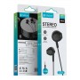 CELEBRAT earphones με μικρόφωνο G34, 3.5mm σύνδεση, 14mm, 1.2m, μαύρα