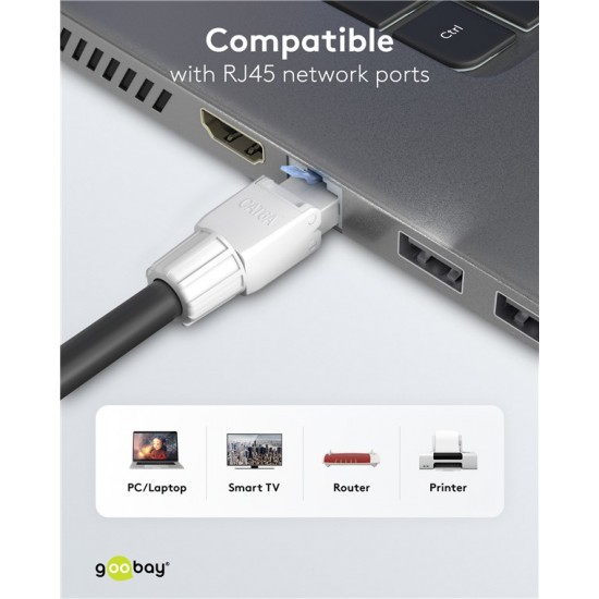 GOOBAY βύσμα RJ45 65941, CAT 6A UTP, tool-free, λευκό
