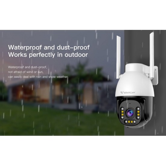 VSTARCAM smart κάμερα CS611Q-X5, 4MP, WiFi, PTZ, 5x zoom, SD, IP66