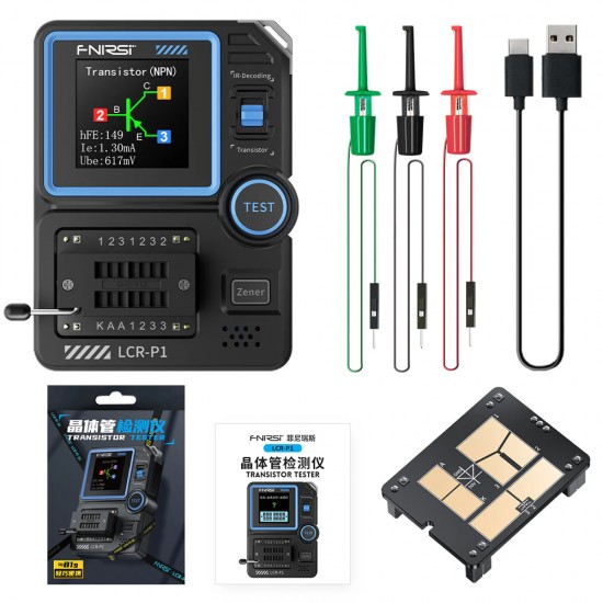 FNIRSI transistor tester LCR-P1, επαναφορτιζόμενο