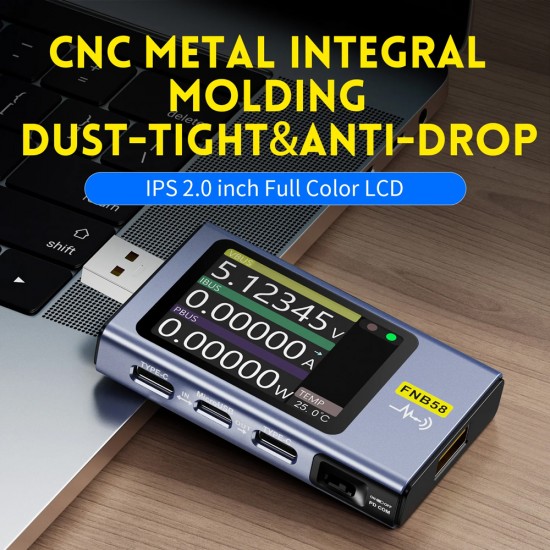 FNIRSI USB tester φόρτισης FNB58